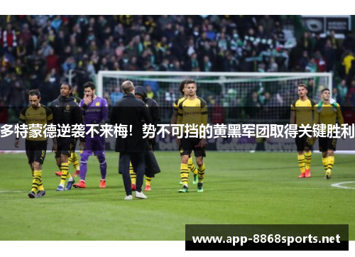 多特蒙德逆袭不来梅！势不可挡的黄黑军团取得关键胜利