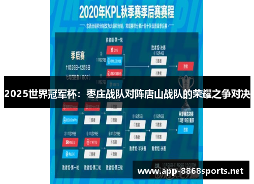 2025世界冠军杯：枣庄战队对阵唐山战队的荣耀之争对决